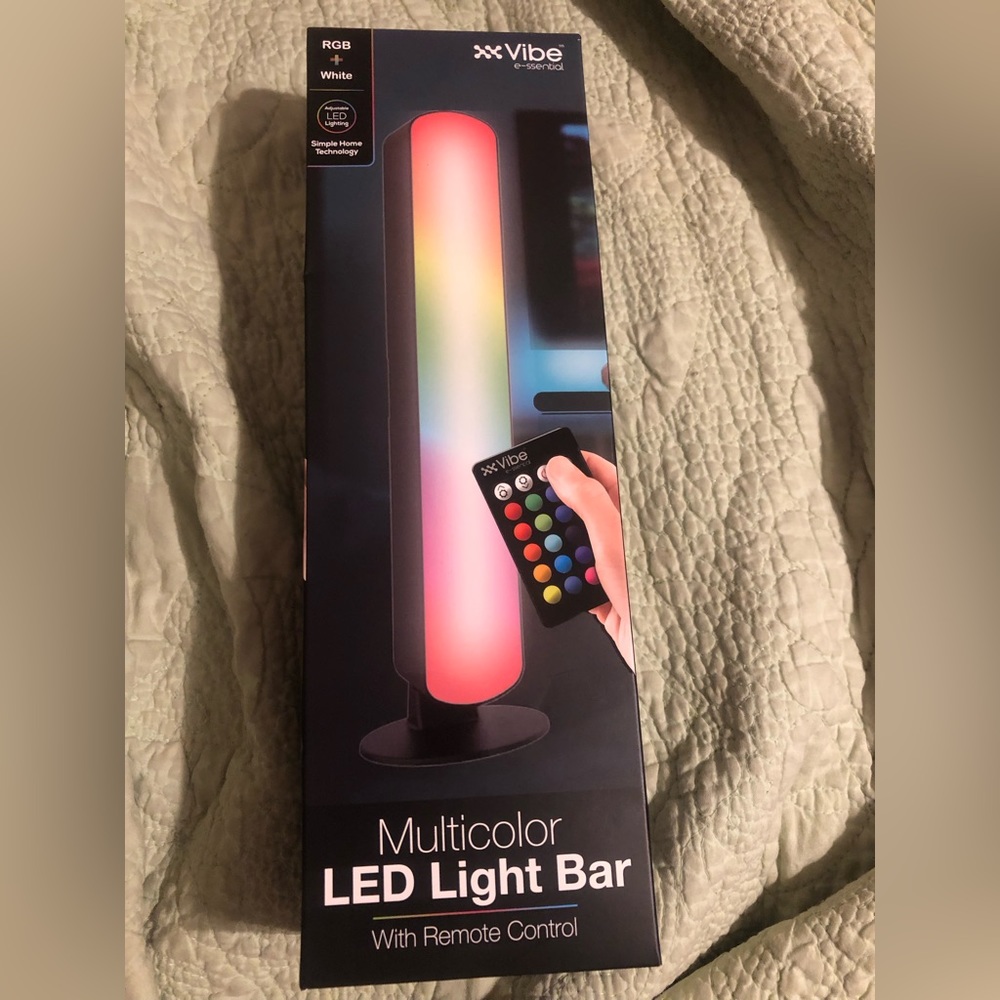 Multicolor LED Light Bar with Remote Control: USB Powered 15 Colors (NEW)